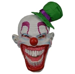 Masker clown met groene hoed