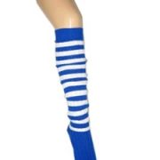 Kniekousen Blauw Wit