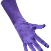 Handschoenen Satijn Stretch Luxe 40 cm Paars