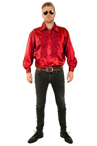 Ruches Blouse Rood