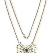 Collier spin in web zilver
