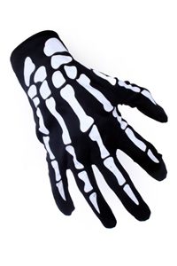Skelet Handschoenen Zwart