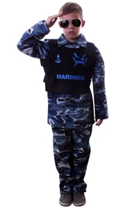 Camouflage Marine Kostuum Kind