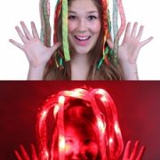 Haarband Lichtslangen Rood Geel Groen