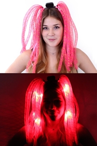 Haarband Lichtslangen Roze