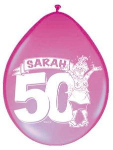 Ballonnen Sarah 50 Jaar