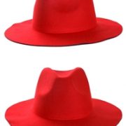 Cowboy flap hoed rood