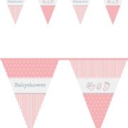 Vlaggenlijn BabyShower Meisje