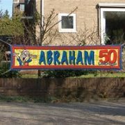 Abraham 50 Straat Banier
