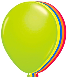 Ballonnen Neon Assortie Kleuren 100 Stuks