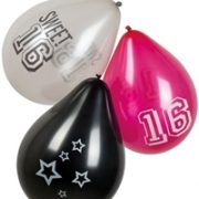 Ballonnen Sweet 16 Assortie