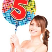 Folie Ballon 5 Jaar