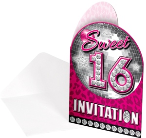 Sweet 16 Uitnodigingen