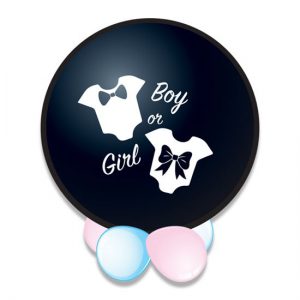 Genderballon 61Cm Baby Meisje Met Confetti