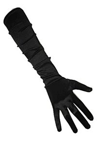 Handschoenen Satijn Zwart Stretch Luxe