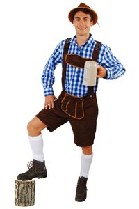 Tiroler Broek Donker Bruin Kort Model