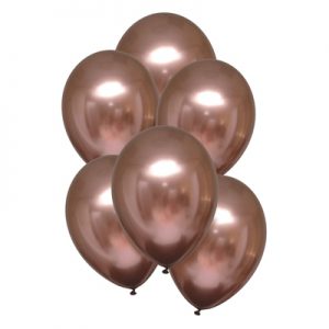 Ballonnen Luxe Satin Rose Copper 28 Cm 10 Stuks