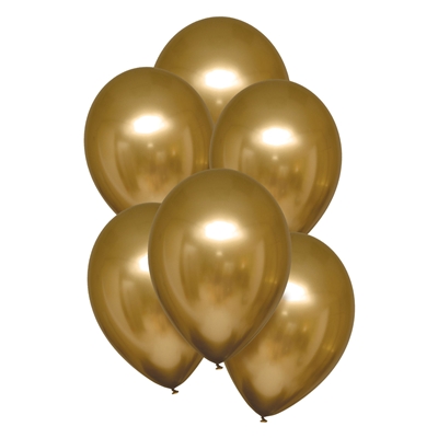 Ballonnen Satin Luxe Satin Gold 28 Cm 10 Stuks