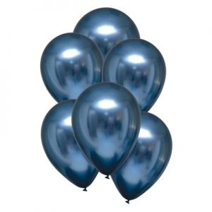 Ballonnen Satin Luxe Blauw Azure 28 Cm 10 Stuks