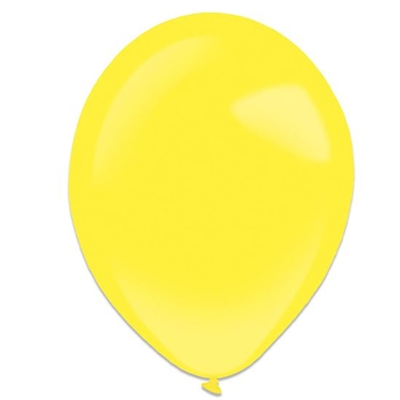 Ballonnen yellow sun. std. (Ø28cm,10st)