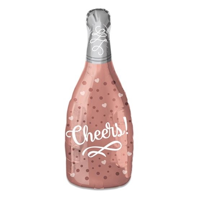 Folieballon Cheers rosé Champagne 66cm
