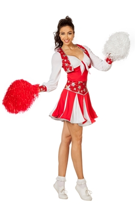 Cheerleader Dames Rood Luxe