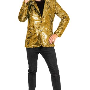 Gouden Glitter Jas Heren